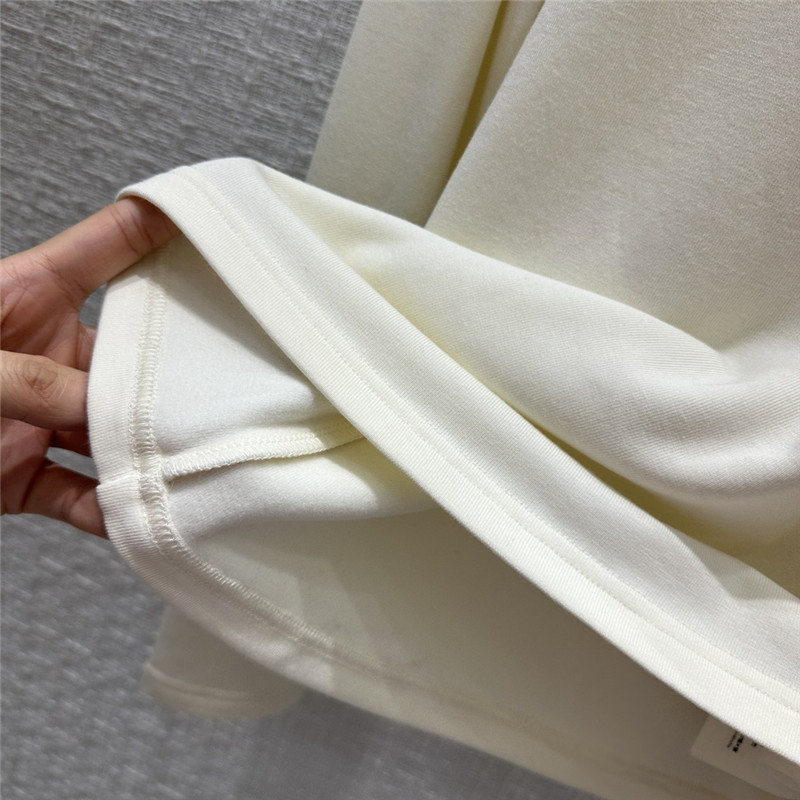 Pra*a triangle logo patch brushed base layer shirt