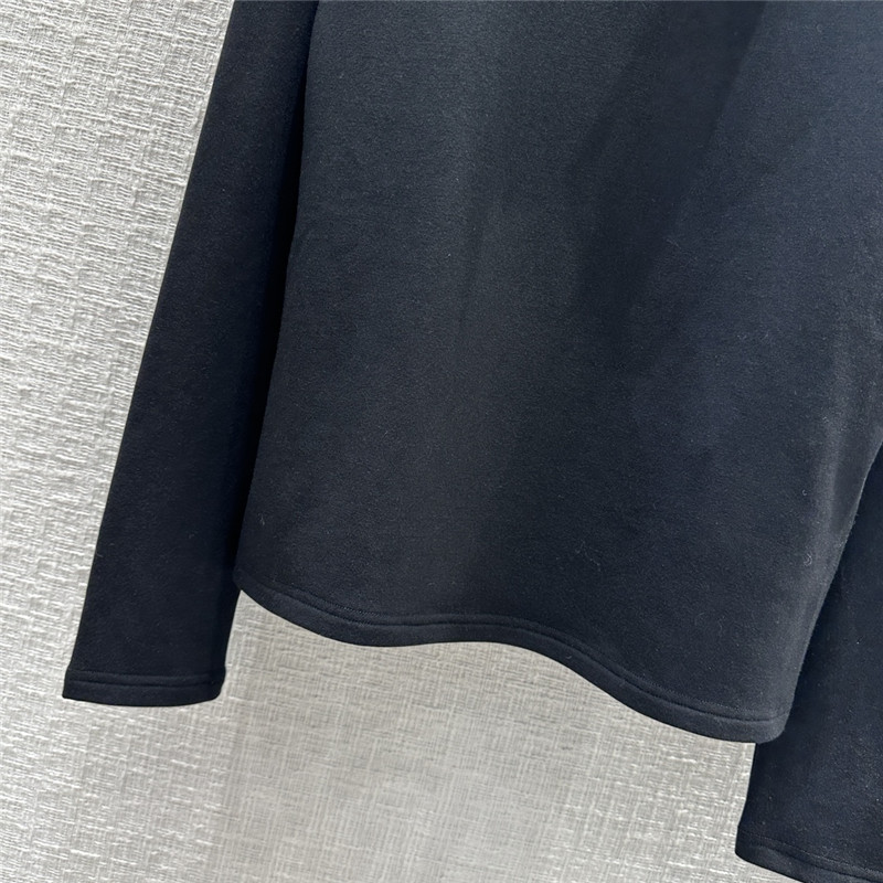 Pra*a triangle logo patch brushed base layer shirt