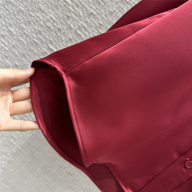 F**di bordeaux red shirt