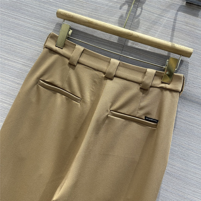 A1exa*der wang worsted fabric straight suit trousers
