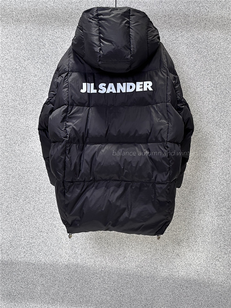 jil sander hooded down jacket