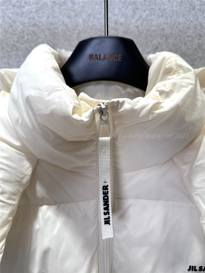 jil sander hooded down jacket