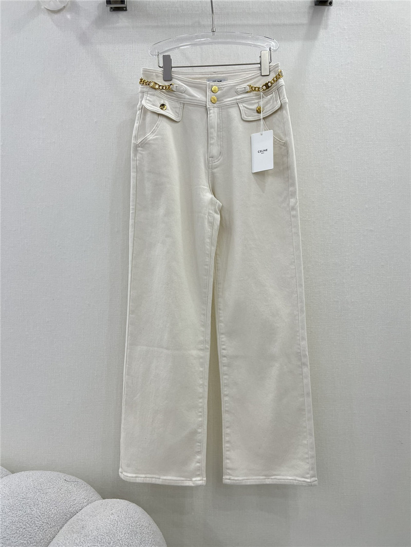 Ce1i*e new two button chain jeans