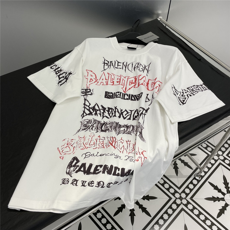 Ba1en*iaga new letter silhouette t-shirt