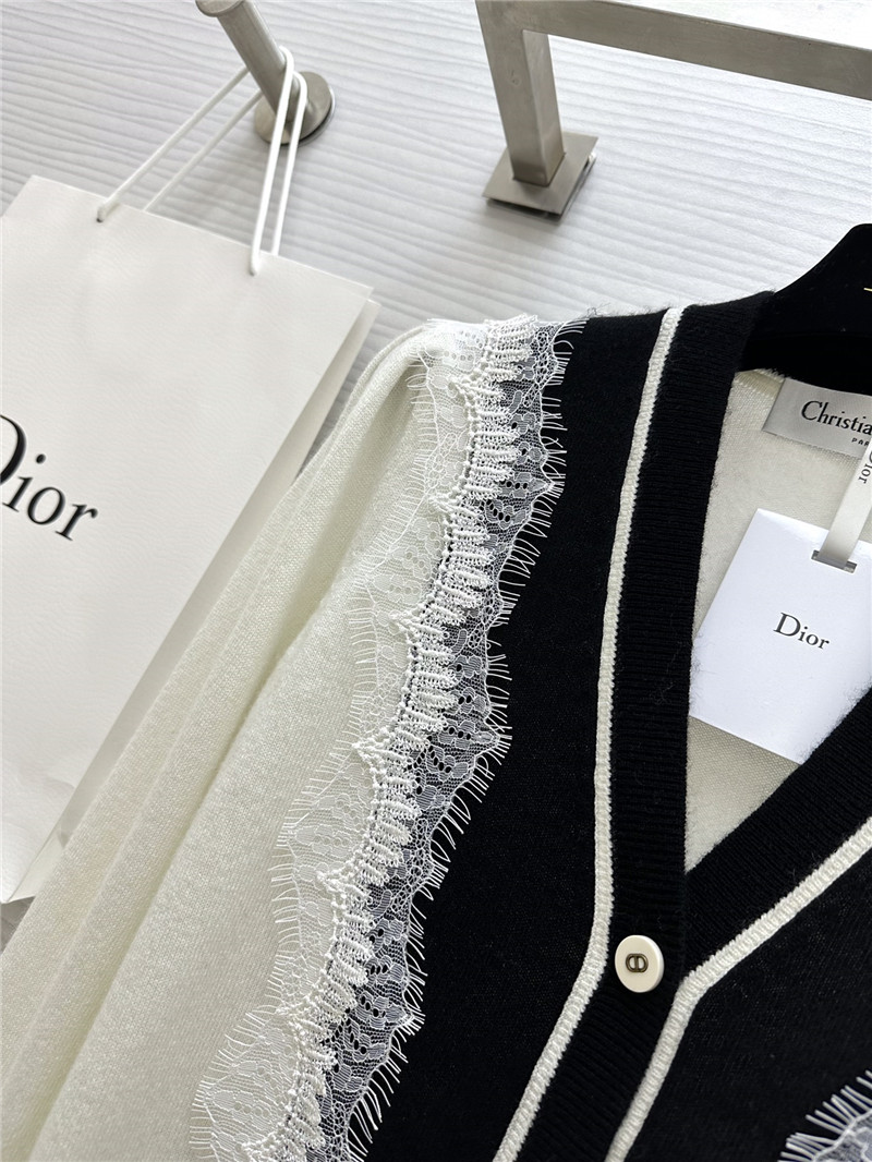 D10r lace cashmere cardigan