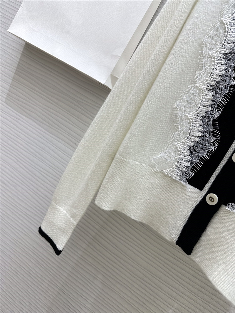 D10r lace cashmere cardigan