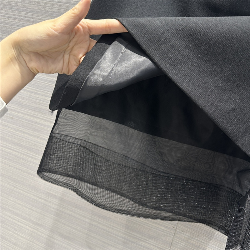 Pra*a party series mesh two-piece design skirt