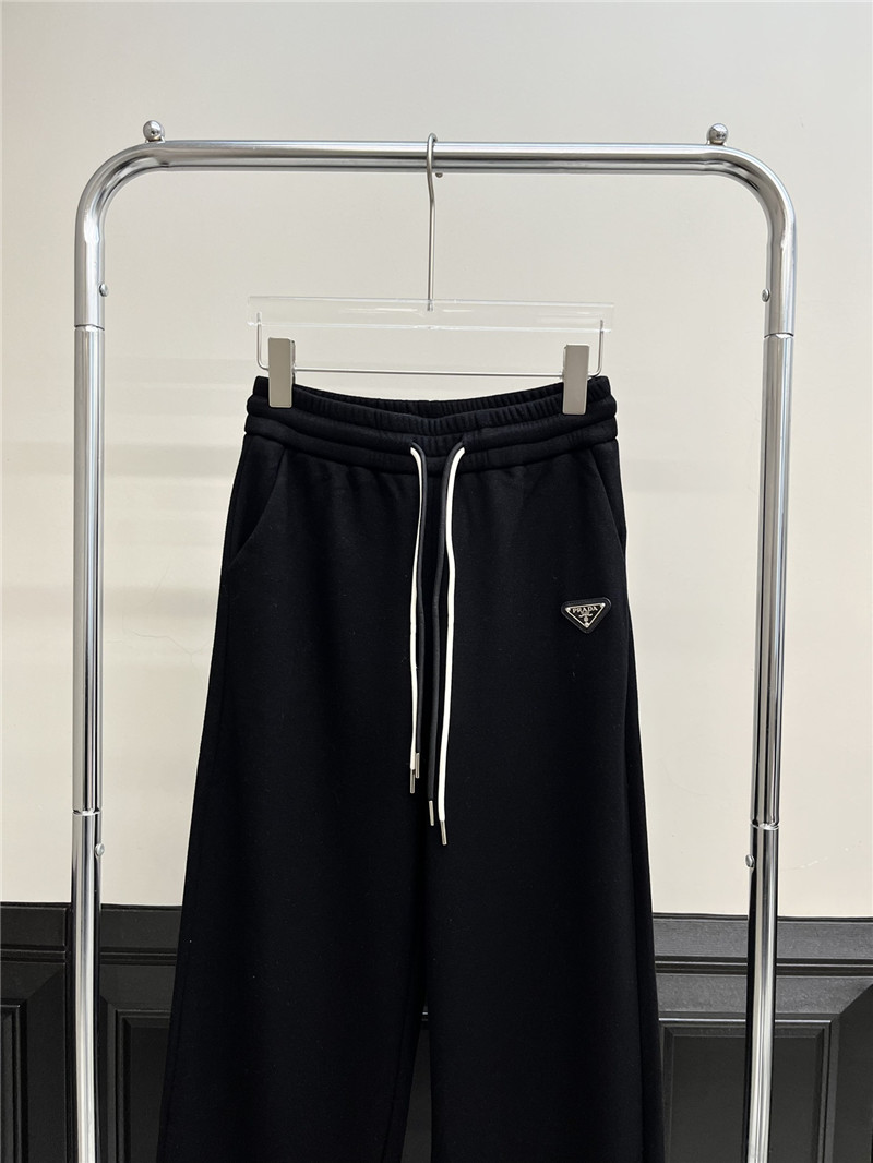 Pra*a new elastic drawstring velvet casual pants