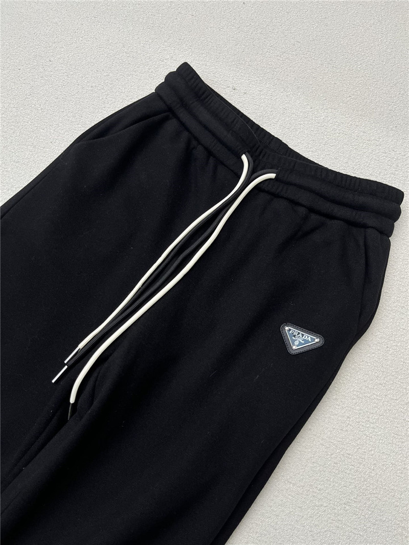 Pra*a new elastic drawstring velvet casual pants
