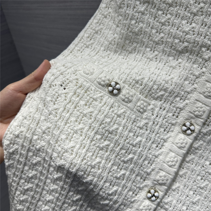 Ch**el hollow embossed woven tank top dress