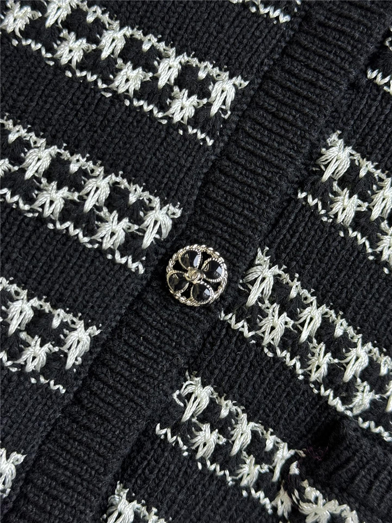 Ch**el crochet striped cardigan