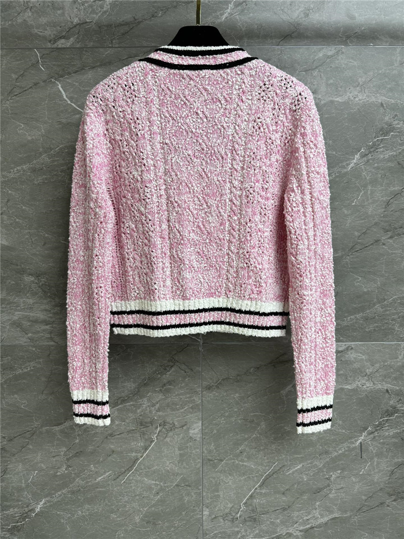 Ch**el three-dimensional pattern cardigan