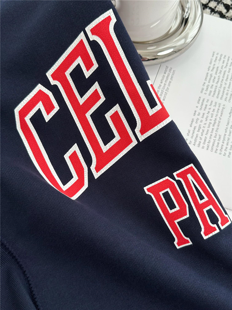 Ce1i*e letter print mid-sleeve t-shirt