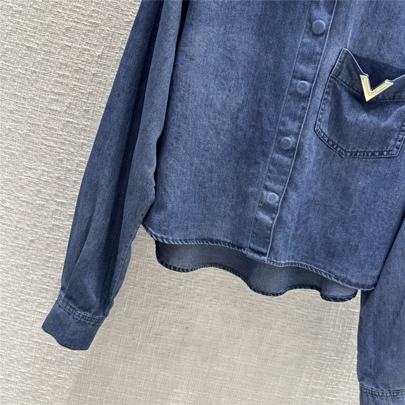 Va1e*ntin0 short denim shirt