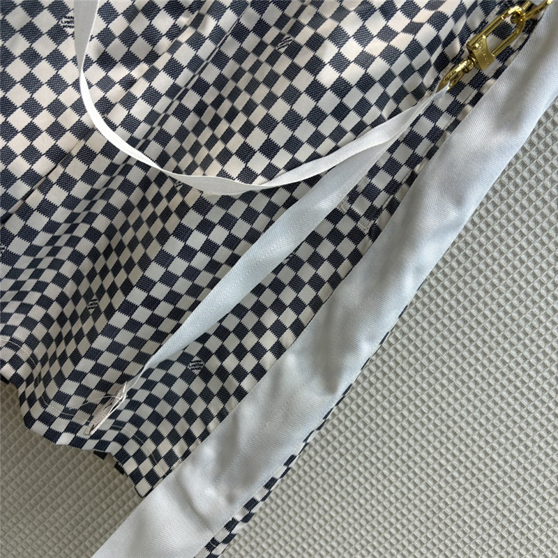 l0vis Vvtt0n lv contrasting checkerboard shorts