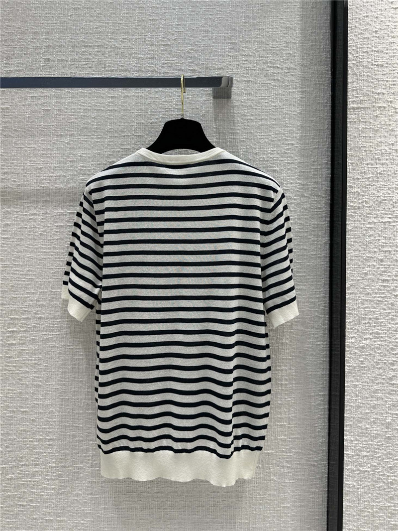 D10r navy sunflower print linen sweater
