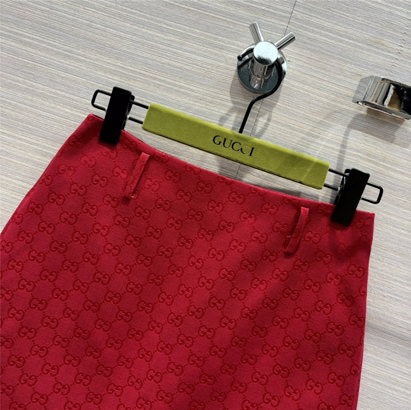Gvc*1 double g presbyopia jacquard a-line mini skirt