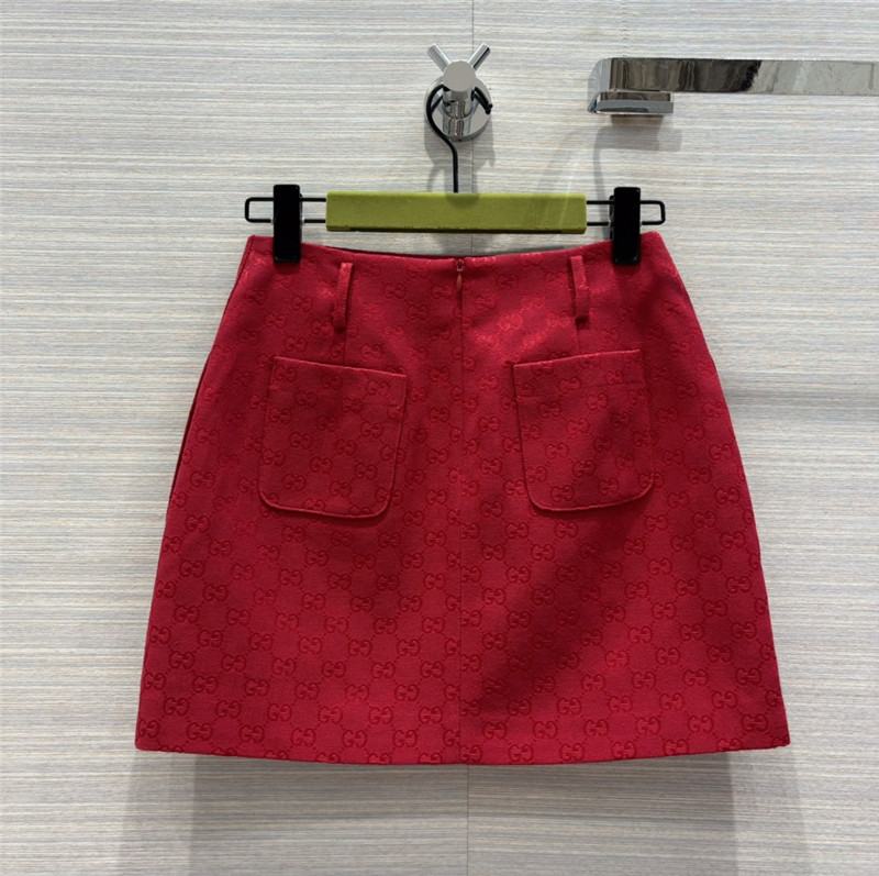 Gvc*1 double g presbyopia jacquard a-line mini skirt