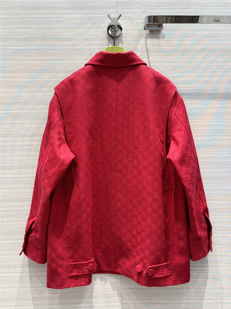 Gvc*1 double g presbyopia jacquard lapel jacket