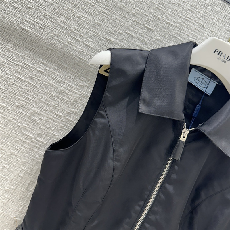 Pra*a new functional nylon sleeveless skirt