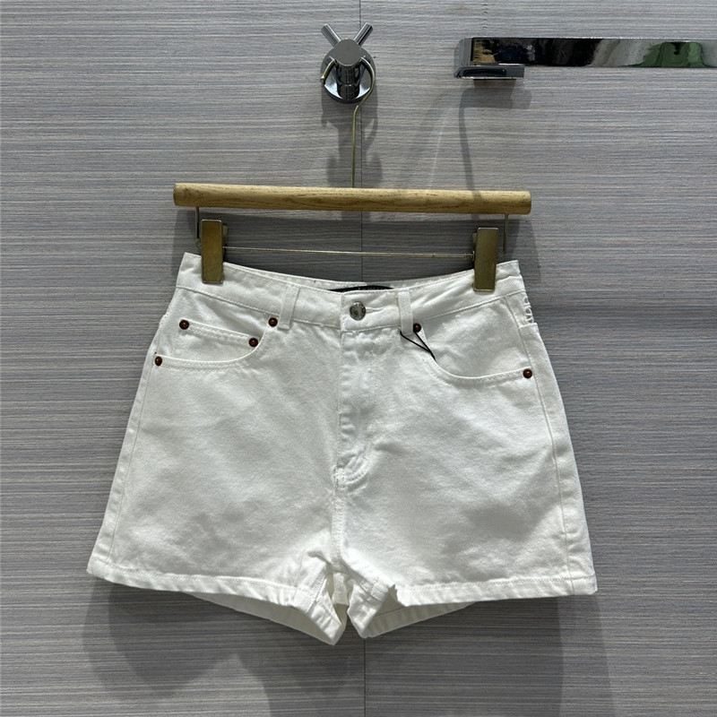 A1exa*der wang letter embroidered denim skirt