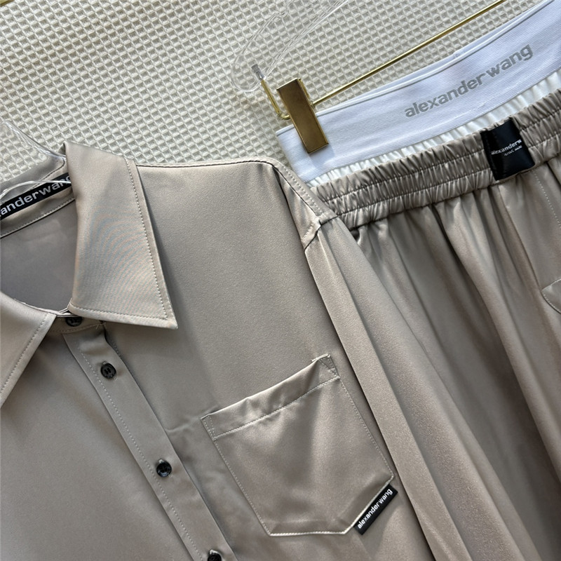 A1exa*der wang long-sleeved shirt + trousers suit