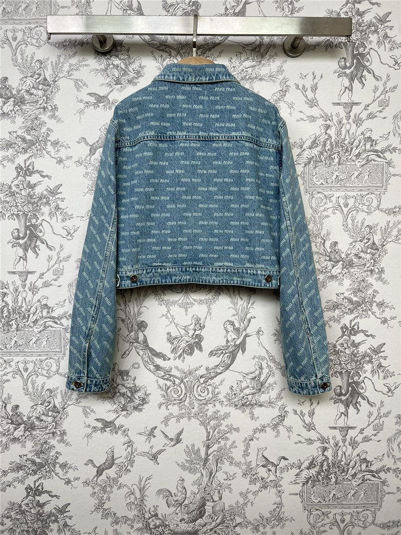 M1um1u new denim short jacket
