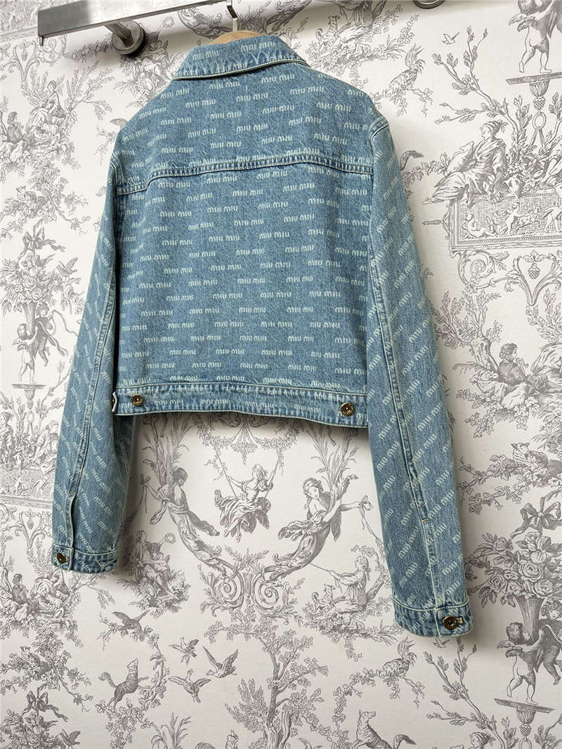 M1um1u new denim short jacket