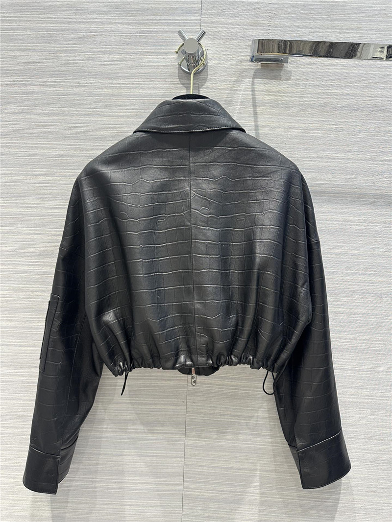 F**di lambskin short lapel jacket