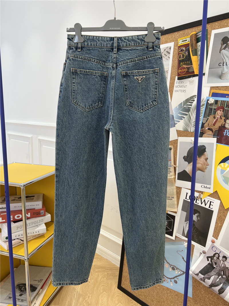 Pra*a high waist straight jeans
