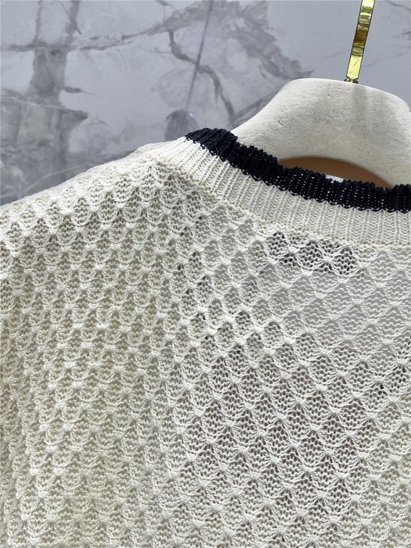 M1um1u hot rhinestone cake sleeve sweater