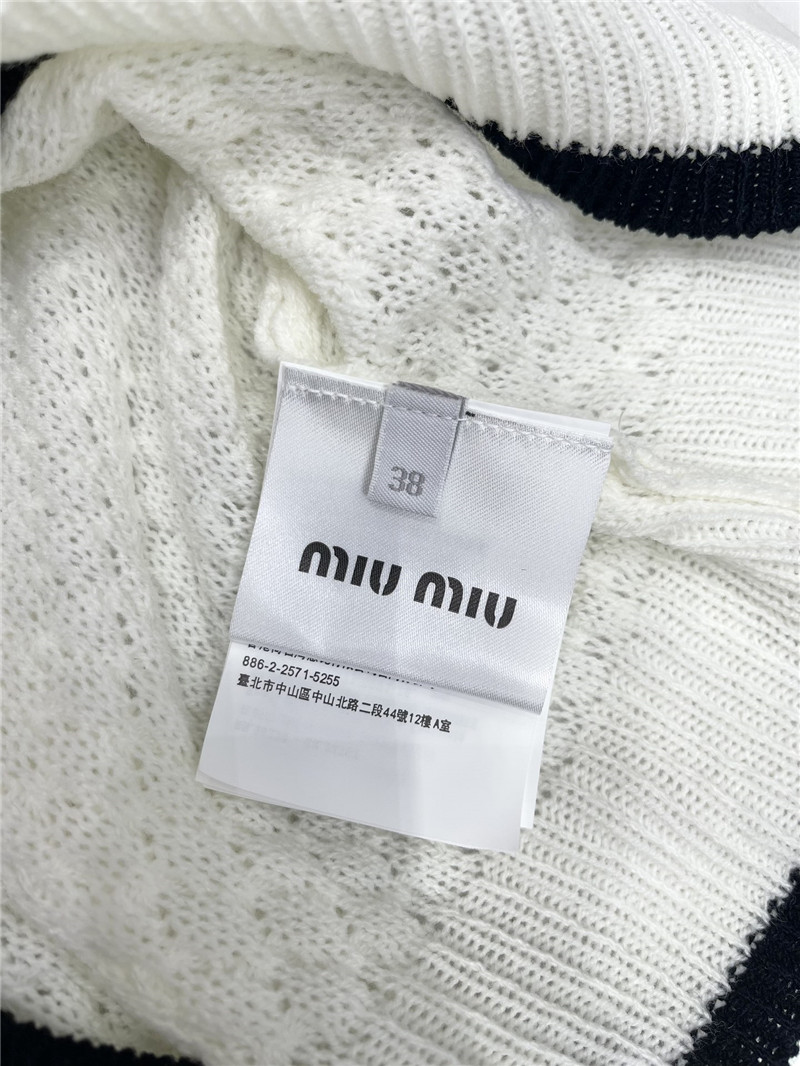 M1um1u hot rhinestone cake sleeve sweater