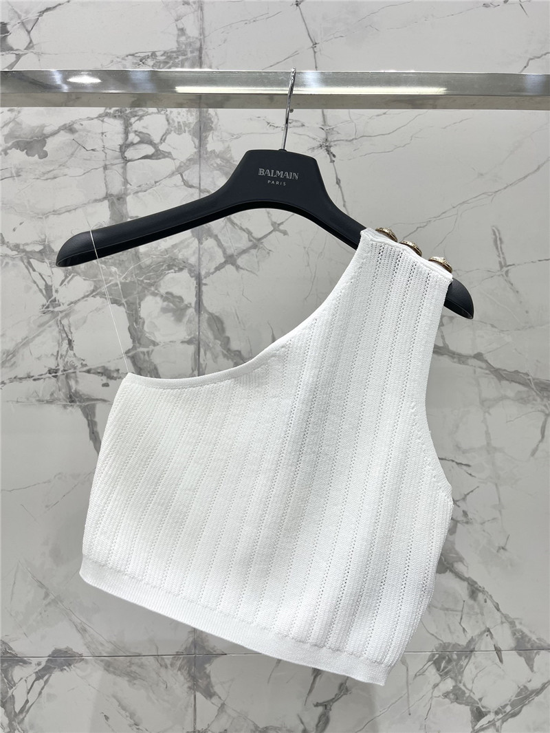 Balmain one-shoulder camisole