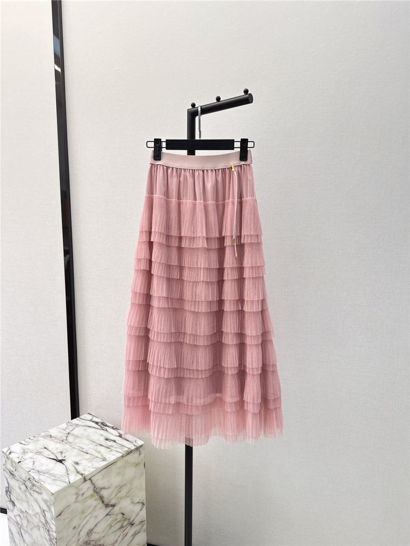 M1um1u new heavy layered mesh skirt