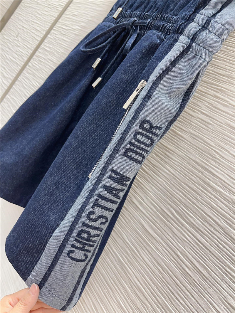 D10r retro denim hooded sweatshirt dress