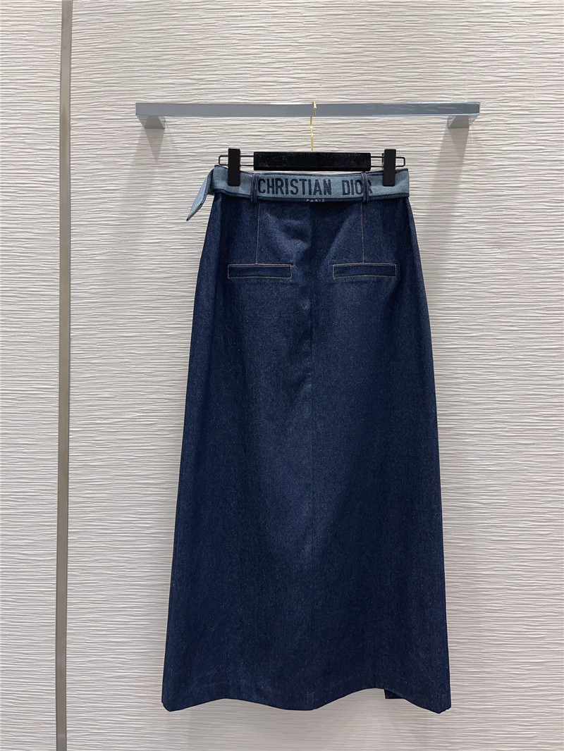 D10r retro denim multi-layer skirt