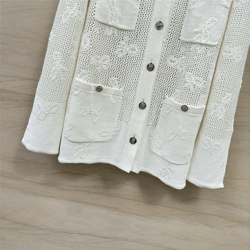 Ch**el hollow pocket knit cardigan