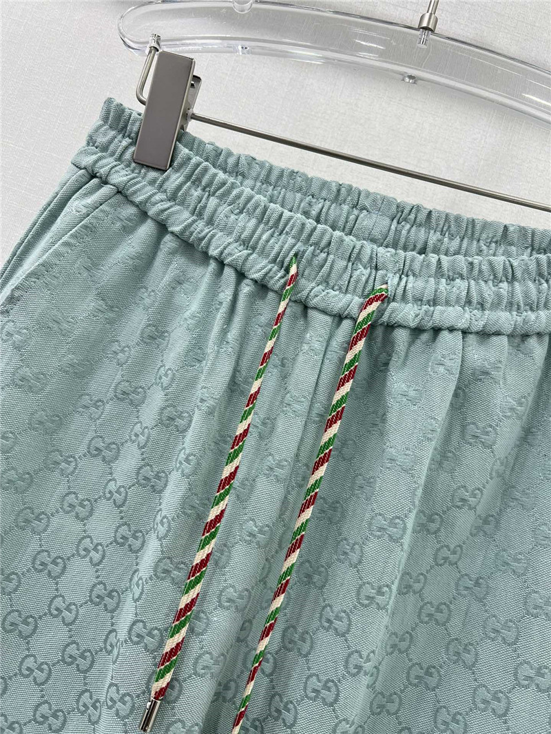 Gvc*1 double g jacquard elastic waist leggings trousers