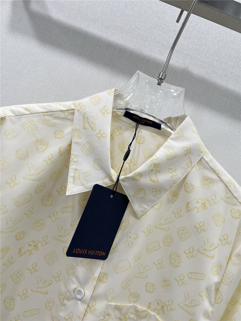 l0vis Vvtt0n lv presbyopic coin full logo long-sleeved shirt