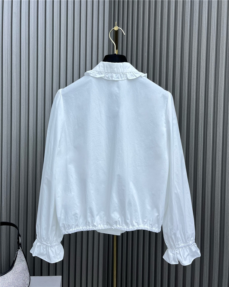 Ch**el lace pearl beaded shirt