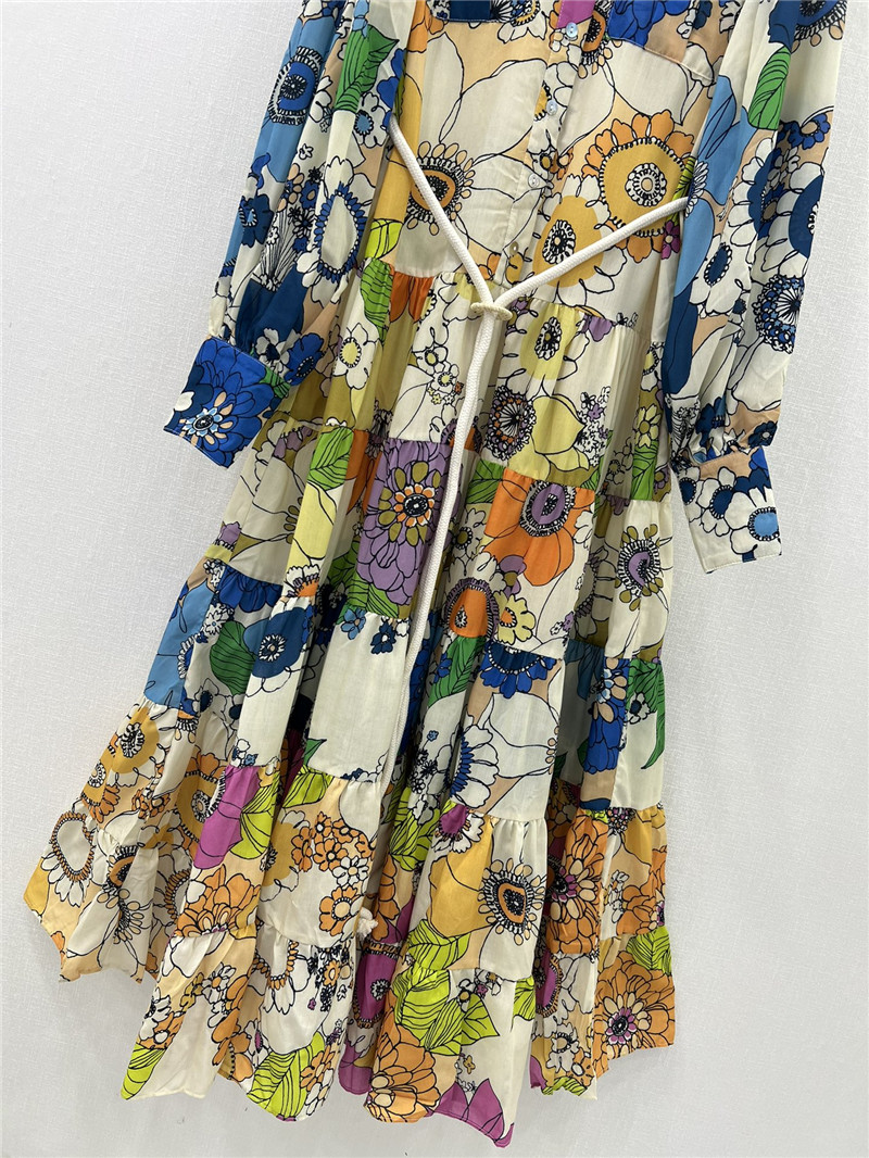 zimm lapel long sleeve dress