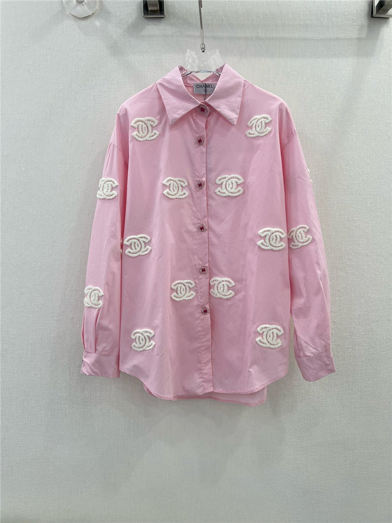 Ch**el contrast towel logo shirt