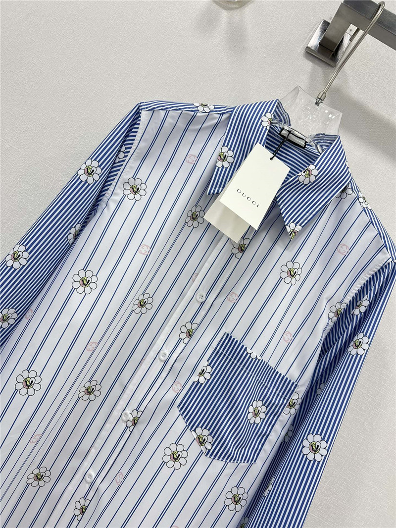 Gvc*1 spring floral print long sleeve shirt