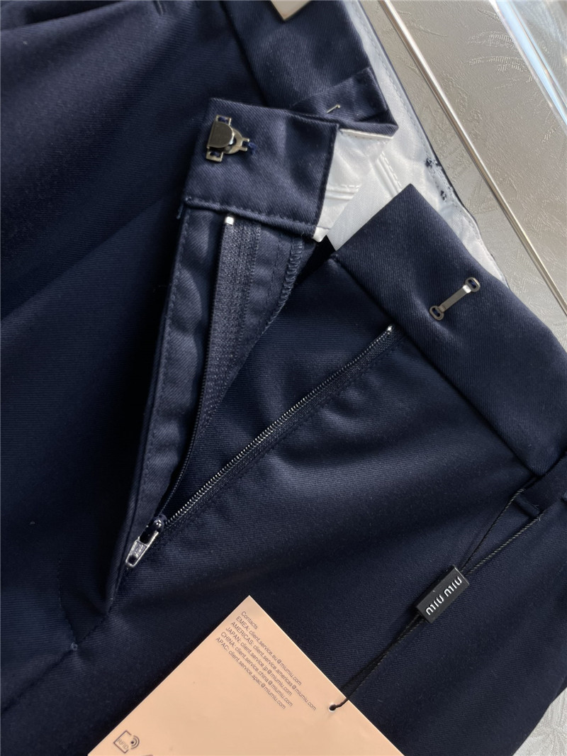 M1um1u badge embroidered chapter suit pants