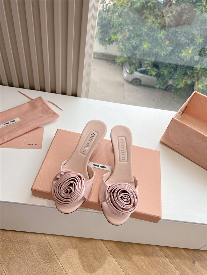 M1um1u rose high heels