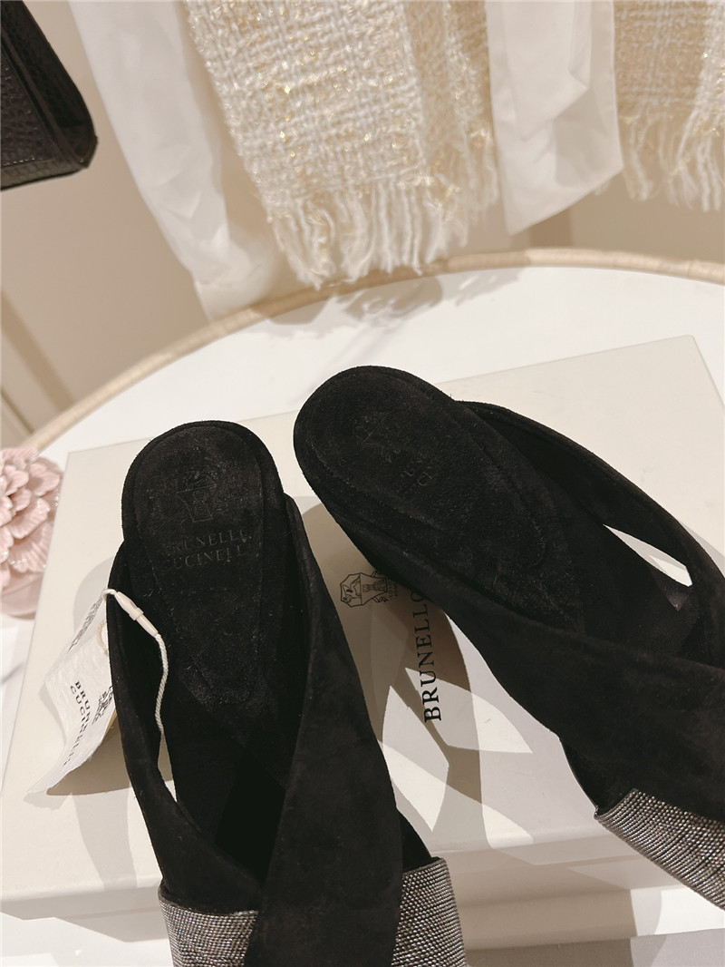 bc steel D1am0nd wedge slippers