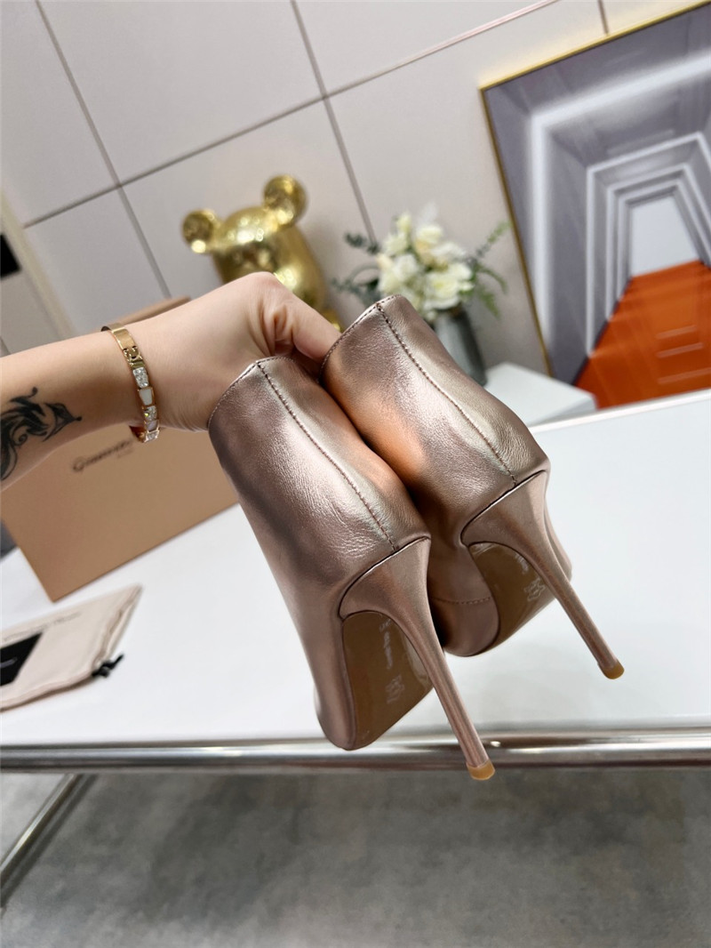 gianvito rossi fish mouth high heel ankle boots