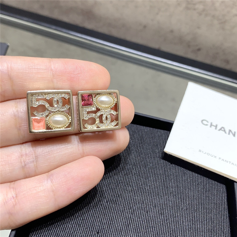 Ch**el square earrings
