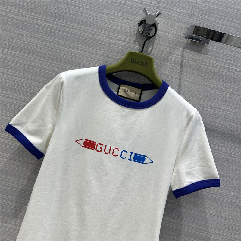 Gvc*1 pencil letter print graphic cotton t-shirt