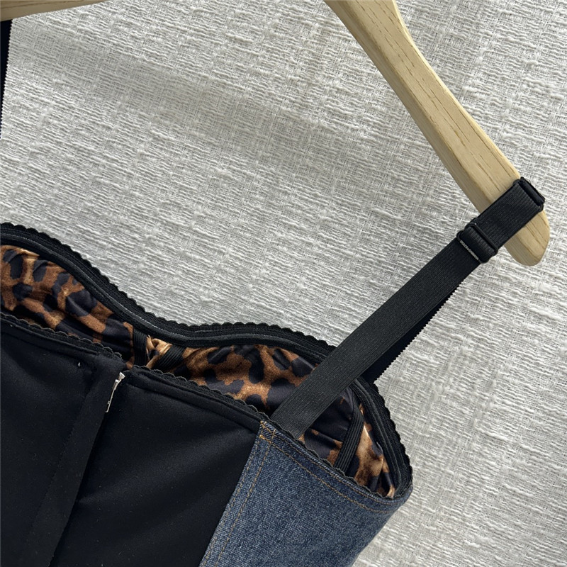Dolce & Gabbana d&g strapless denim dress